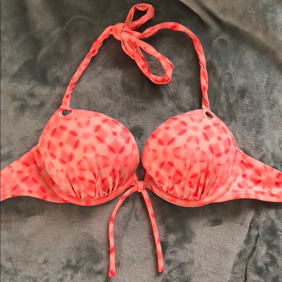 PINK Victoria's Secret Other - Victoria’s Secret pink pushup coral bikini top 34B